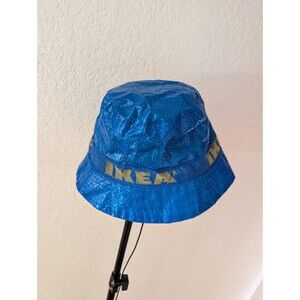 IKEA Knorva Hat Bucket Sun Rain Fisherman Party Blue w/ Lining Limited Edition
